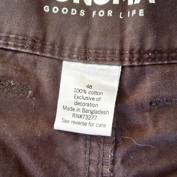 Sonoma Life + Style Mens Khaki Cargo Shorts Size 48 Big & Tall Dark Grey Summer - Picture 5 of 11